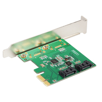 Tarjeta Controladora RAID de Hardware Lekuo PCIe X1-x16 SATA III 6Gbps de 2 Puertos con Chipset Asmedia ASM1061R para RAID 0/1/JBOD