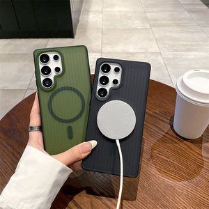 <span class=keywords><strong>Funda</strong></span> Protectora para Teléfono con Carga Inalámbrica Magnética, Resistente a Golpes, Textura Mate Esmerilada, para <span class=keywords><strong>Samsung</strong></span> S26 S25 S24 S23 S22 <span class=keywords><strong>S21</strong></span> <span class=keywords><strong>Ultra</strong></span> - Product Image 5