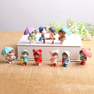 Poupée <span class=keywords><strong>Mei</strong></span> Fille Tenant un Parapluie en PVC, Mignonne, Style Dessin Animé, Décoration Créative pour Bureau et Chambre, Micro-Paysage, Fabriquée en Chine, Prête à l'Expédition - Product Image 2