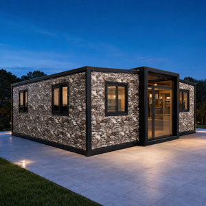 บ้านสำเร็จรูป NewGen Tiny Homes แบบโมเดิร์น ขนาด 20 ฟุต ดีไซน์วิลล่า กันน้ำ ขยายได้ โครงสร้างแข็งแรง รูปทรงสี่เหลี่ยมผืนผ้า - Product Image 1