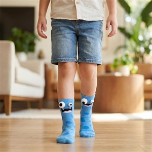 Calzini per Bambini Divertenti e Stravaganti con Faccia di Mostro e Occhi 3D, <span class=keywords><strong>in</strong></span> Cotone Traspirante, Assorbenti, Casual, Lavorati a Maglia - Product Image 3