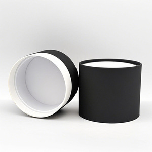 Các tông hộp tròn inch nhỏ tùy chỉnh đám cưới màu đen Cửa Sổ Màu Hồng lưu trữ Ống chăm sóc da hình trụ các tông hộp tròn - Product Image 3