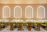 Nouvelle conception de table et de chaises pour café-restaurant, ensembles de meubles de restaurant en cuir, tables et chaises de salle à manger
