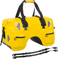 Sac de queue de moto sec étanche en PVC 500D 50L/70L Style de mode fermeture à glissière sangles de corde poche intérieure pour moto de voyage