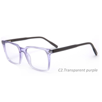 Fabricants de ventes chaudes Feuilles d'acétate à bas quantité minimale de commande Montures de lunettes vintage Montures optiques carrées Lunettes de vue