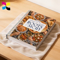 Livre de recettes personnalisé haut de gamme avec couverture rigide pour l'impression et la publication, reliure cartonnée, pelliculage mat, écologique, livraison rapide