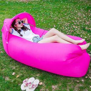 Canapé-<span class=keywords><strong>lit</strong></span> <span class=keywords><strong>gonflable</strong></span> paresseux en tissu Oxford, portable et pliable pour l'extérieur, camping, sac de couchage, auvent, bateau - Product Image 1
