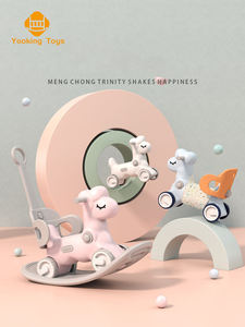 Dropshipping 어린이 슬라이드 어린이 플라스틱 실내 취미 말 패턴 아기 흔들 - Product Image 4