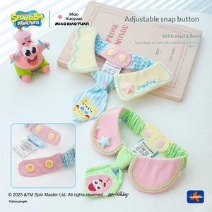 Huayuanmiao Xiaoyuan Bavaglino per Animali Domestici a Tema Cartone Animato SpongeBob SquarePants & Best Friend, Asciugamano per la Saliva, Papillon per Cani, Poliestere per Gatti, Per Tutte le Stagioni - Product Image 4