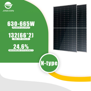 Modulo Solare Bifacciale Jingsun per Uso Domestico 640W 645W 650W 655W 660W 665W Pannello Solare Fotovoltaico Grado A - Product Image 1