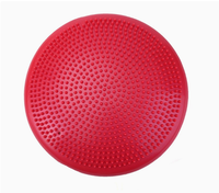 Pelota de Ejercicio Multifuncional Dingfeng, Color Negra, PVC, Diseño de Media Piña, Ecológica, Anti-Explosión, para Fitness Integral