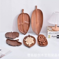Japanse stijl houten dienblad, milieuvriendelijk, onregelmatig design, dinerbord voor restaurant, sushi, zalm, gedroogd fruit, dessert, voor kamperen