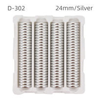 Disques en aluminium personnalisés de 24 mm, paquet de 100 feuilles de 1 pouce, pour organiseurs/agendas à disques en cuir/PVC/papier/tissu/PP, idéal pour les cadeaux