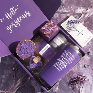 2026 Weihnachten Neujahr Hochzeit Beauty Luxus Dusch-Spa Körperpflege Geschenksets für Frauen mit Becher, Badesalz, Badebombe, Kerze, Seife - Product Image 2