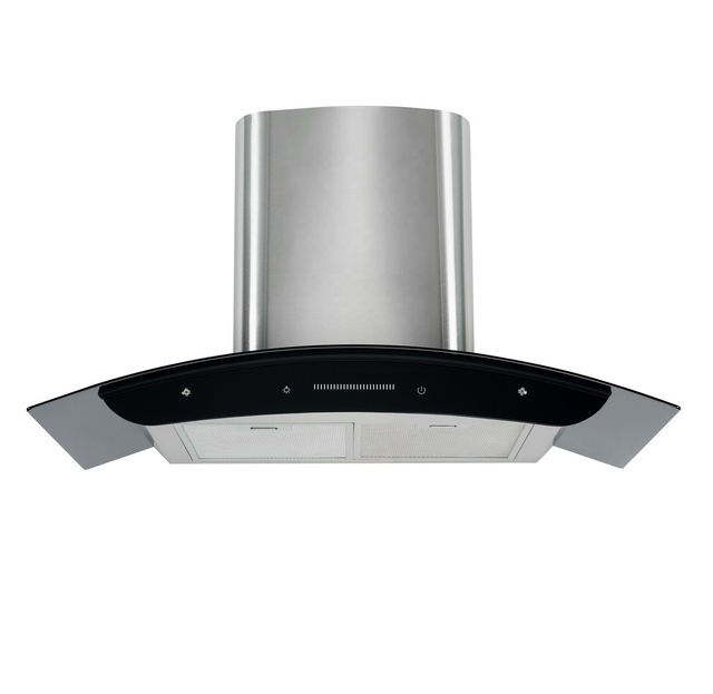 Customize logo Modern Design Best Kitchen Range Hoods Stainless Steel Touch Sliding Smart Kitchen Range Hood
