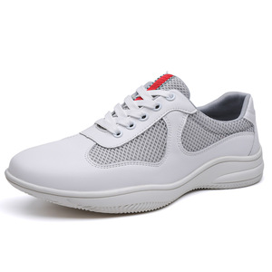 รองเท้ากีฬาผู้ชายสีขาวแบบตาข่าย  ผูกเชือก กันลื่น ใส่ได้ทุกฤดู เหมาะสำหรับฟิตเนสและการฝึกซ้อมแบบครอสเทรนนิ่ง - Product Image 5