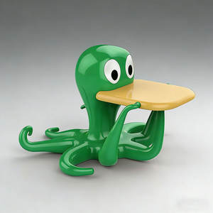 Vibrant Octopus Coffee <b>Chair</b> Multi-Functional Accent Table Modern Waterproof Eco-Friendly Outdoor Furniture for Cafe Hotel Park - Product Image 5