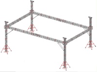Système complet de treillis de scène en aluminium, treillis de toit en aluminium, treillis pour mariages, treillis d'éclairage en aluminium