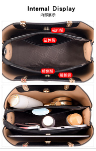 Nouveau sac à main de luxe en cuir pour femmes Messenger Fashion Designer Leather Large Bags Big Handbag for Women - Product Image 6