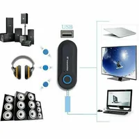 Adaptateur audio stéréo sans fil jack 3,5 mm pour PC, TV, casques – Fabriqué en Chine