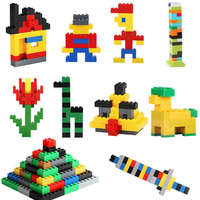 Juego de 1000 Bloques de Construcción de Plástico ABS Ecológicos de Alta Calidad, Modelo de Edificios Modernos 1:8, Juguete de Ensamblaje Creativo para Niños