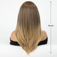 Venta al por mayor DEPONE Peluca de monofilamento con encaje invisible precortado, pelucas frontales de fibra capilar Futura-Hair para mujer