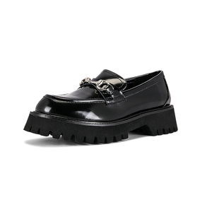 Hot Sales Fashion <b>Height</b> <b>Increasing</b> Comfortable Ladies Leather Loafers <b>Shoes</b> - Product Image 2
