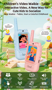 Interphone vidéo pour enfants, talkie-walkie vidéo pour enfants, avec fonction de appel HD 3G POC, portée supérieure à 50 km, fonction de détresse faible batterie, design dessin animé, meilleure vente - Product Image 6