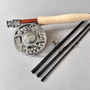 Pêche en plein air 9FT 5wt 6wt 4 setion <span class=keywords><strong>canne</strong></span> à mouche en carbone et moulinet combo voyage <span class=keywords><strong>canne</strong></span> à pêche à la <span class=keywords><strong>truite</strong></span> <span class=keywords><strong>canne</strong></span> à pêche à la mouche - Product Image 2