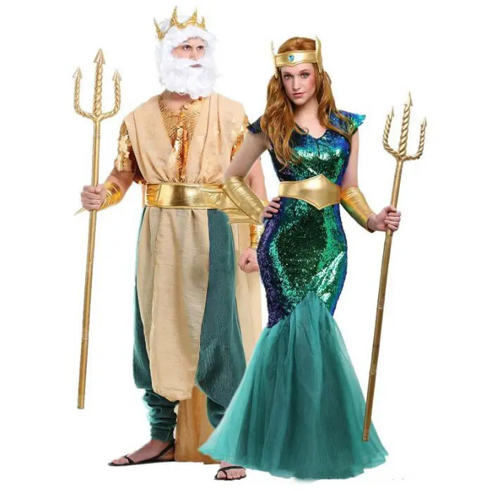 Ecowalson Egypt Pharaoh Cosplay Costumes For Carnival Party Halloween Adults King Men Women Fancy Dress Costume Holiday