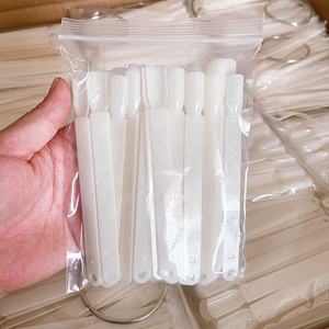 50 PCS Fan Ring Nail Polish Color Chart Tête plate Rectangle Angle Nail Chart Nail Gel Color Chart avec couleur claire et naturelle - Product Image 5