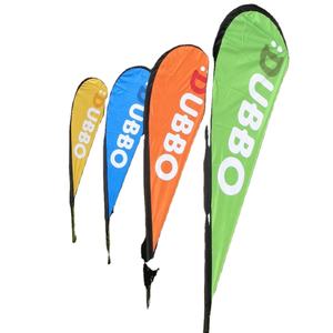 เสาธงรูปหยดน้ำแบบพิมพ์ลายเอง ราคาถูก ขนาด 4.5 เมตร ขายดี สำหรับใช้งานภายนอกอาคาร ธงชายหาด - Product Image 2