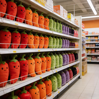 Groothandel op maat gemaakte zachte knuffels, pluche dieren, cartoon fruit, planten, schattige Kawaii bruiloft, klauwautomaat knuffels, knuffeldekens