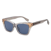 Prêt à expédier, commande minimum, monture CP, polarisées UV400, logo personnalisé, faible MOQ, vente en gros, lunettes de soleil œil de chat tendance