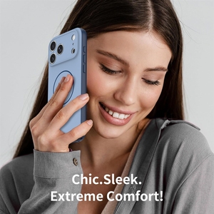 Funda Magnética <span class=keywords><strong>de</strong></span> Doble Color para <span class=keywords><strong>iPhone</strong></span> 18 Pro Max, <span class=keywords><strong>iPhone</strong></span> 17 Pro, 16e, 15, Acabado Mate, Antigolpes, Diseño con Orificios Finos - Product Image 3