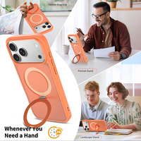 Coque de téléphone magnétique personnalisée antichoc effet seconde peau avec support, finition mate douce de qualité supérieure pour iPhone 17 18 Pro Max – Vente en gros directe usine