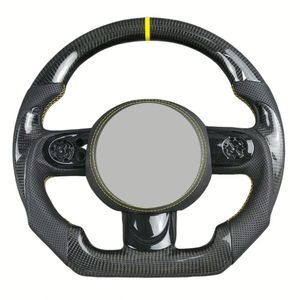 Volante de Coche Personalizado de Cuero y Fibra de Carbono Forjada para <span class=keywords><strong>Mini</strong></span> <span class=keywords><strong>Cooper</strong></span> Jcw R50 R52 R53 R55 R56 R57 R60 R61 F55 F56 F57 F54 F60 - Product Image 6