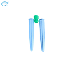 PS material clear plastic 16*102mm test tube with conical bottom