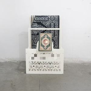 Manufacturer Direct Sales Middle East Bookshelf Carpet <strong>Towel</strong> <strong>Storage</strong> <strong>Rack</strong> Iron Carving Pattern Crafts Prayer <strong>Rack</strong> - Product Image 6