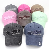 Casquette de baseball brodée délavée, style vintage, personnalisable, en coton, à visière courbée, réglable, unisexe, pour hommes et femmes, style musique jazz, vente en gros
