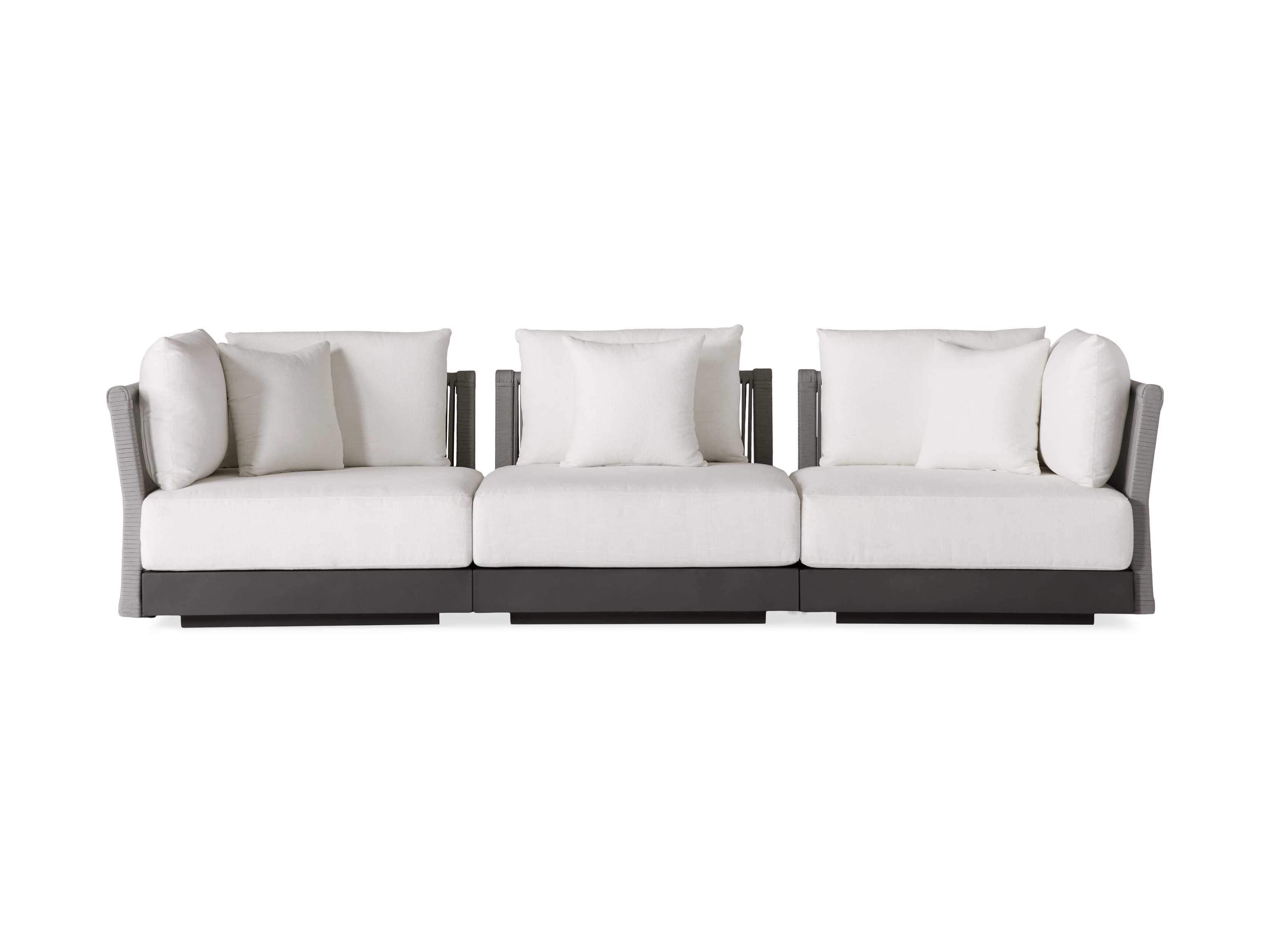 Factory Wholesale Garden Outdoor Nordic Patio Modern Furniture Outside Durable Fabric Alu Aluminium Sofa for Home Yard