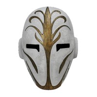 Masque décoratif en résine pour Halloween, style jeu, pour Mascarade, Jour des Morts, accessoire de costume et cosplay