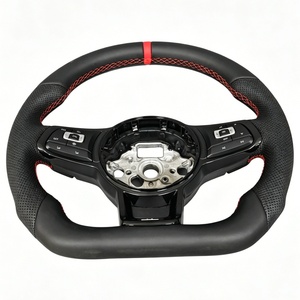 Volante Deportivo de Cuero para VW MAGOTAN Golf 5R MK7 MK6 Lamando Passat GTl Touareg <span class=keywords><strong>Polo</strong></span> - Product Image 4