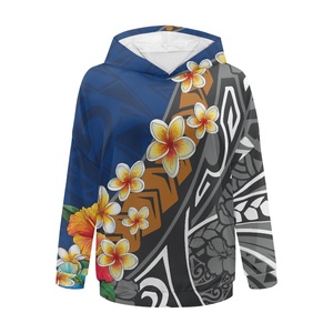 Pullover da <span class=keywords><strong>ragazza</strong></span> all'ingrosso felpe con cappuccio personalizzate polinesiano di alta qualità in poliestere Casual Streetwear <span class=keywords><strong>felpa</strong></span> larga da donna - Product Image 3