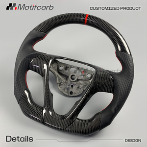 Volant de direction en fibre de carbone véritable personnalisé pour Smart Fortwo Brabus Passion Brabus 2008-2015, amélioration de l'intérieur de la voiture - Product Image 3