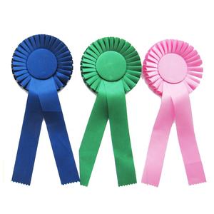 Cintas de Roseta Clásicas Personalizadas de <span class=keywords><strong>Bocho</strong></span>, Premio de Satén y Poliéster para Exhibiciones Caninas y Ecuestres, con Diseño de Logotipo Personalizado Impreso en Offset - Product Image 1