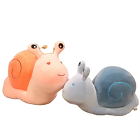 Coussin en peluche super doux en forme d'escargot, poupée kawaii, coussin de canapé, jouet en peluche pour enfants, cadeau