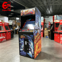 Borne d'arcade de combat 22 pouces pour 2 joueurs, multi-jeux, armoire verticale, style rétro classique, à monnayeur, pour centre de jeux et centre commercial