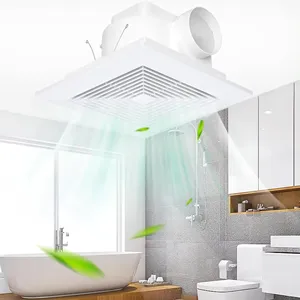 New Quiet 6 8 10 12 inch plastic ceiling mounted exhaust fan with centrifugal fan for home bathroom kitchen ventilation