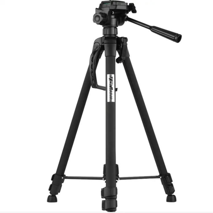 WT-3540 Photography Tripod Stand Aluminum Alloy with 1/4 Inch Screw Quick Release Plate Carry Bag for DSLR DV Camcorder